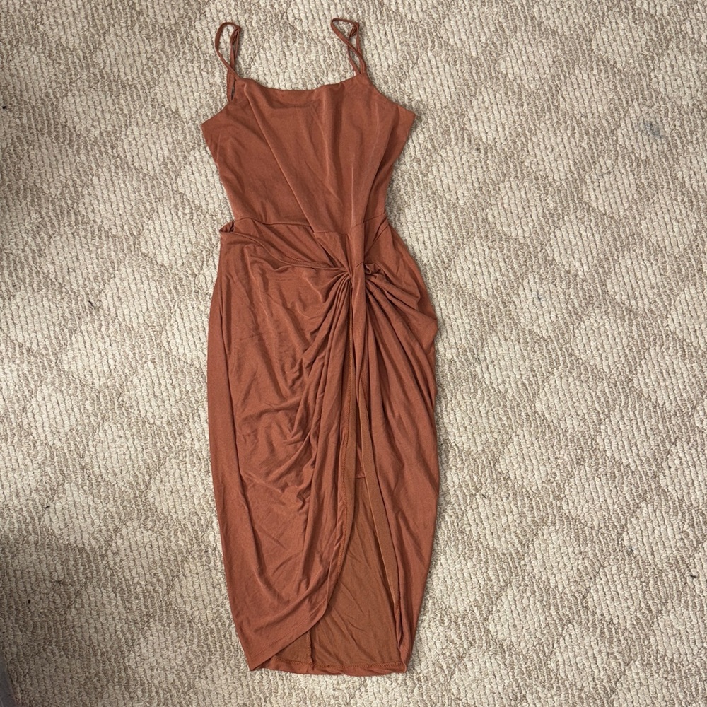Miami Rust Midi Dress